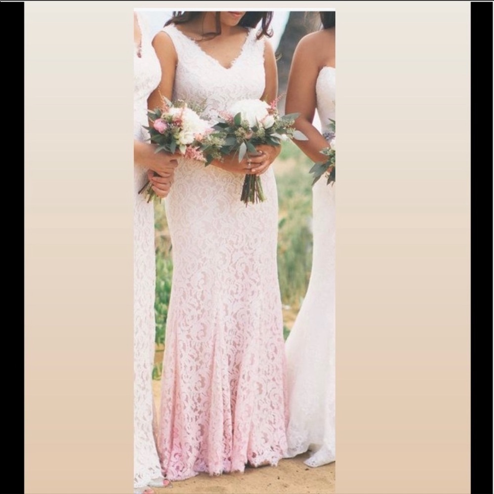 Tadashi Shoji Margeaux Gown Custom Ombré Pink